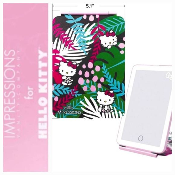 Impressions For Hello Kitty TouchPad Mini Tri-Tone LED Makeup Mirror - Picture 1 of 12